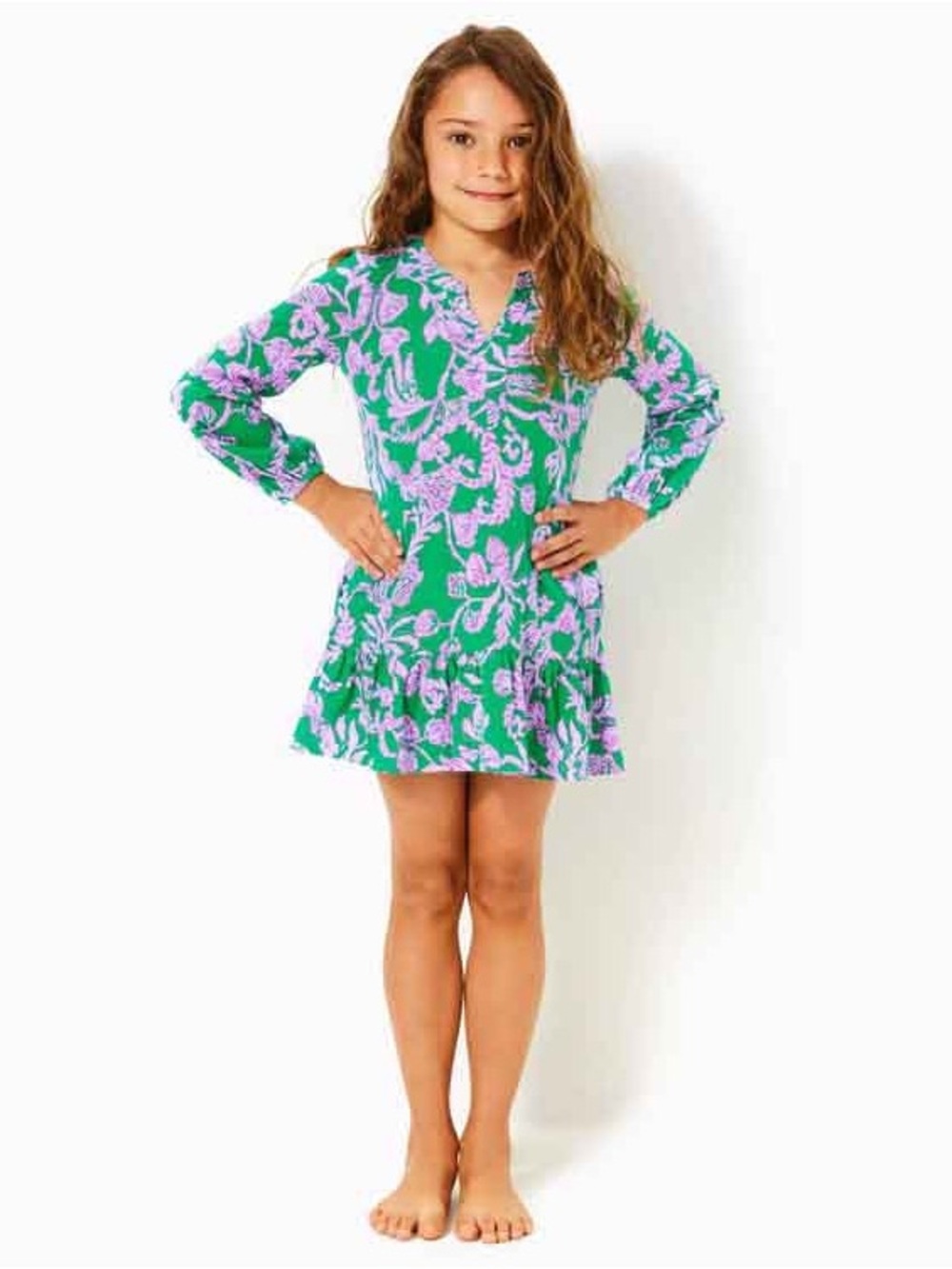 Lilly Pulitzer Girls Mini Alyssa Cotton Dress
